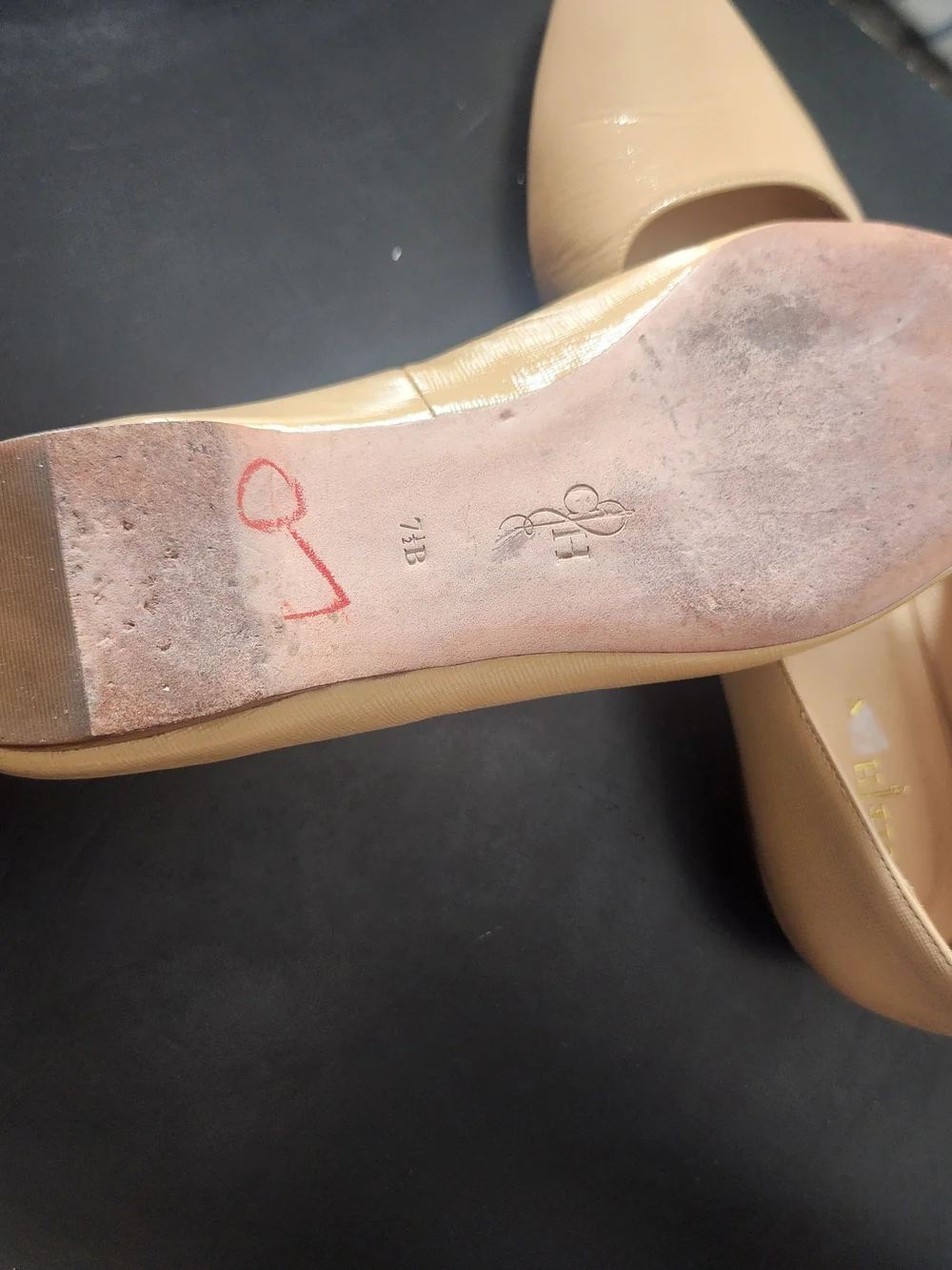 Cole Haan Women's Nude Pointed Toe Flats